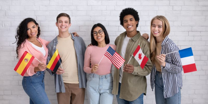 Various people from all over the world