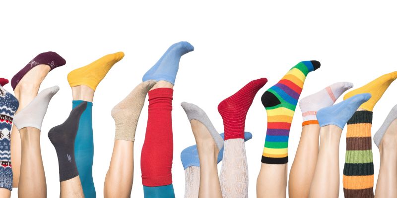 feet with socks