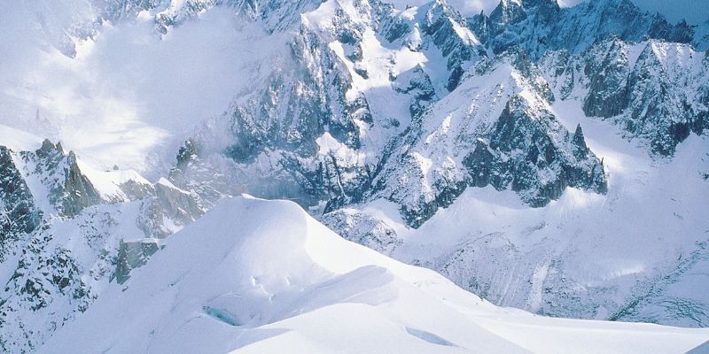 Mountains with snow