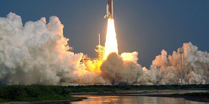 space shuttle take off