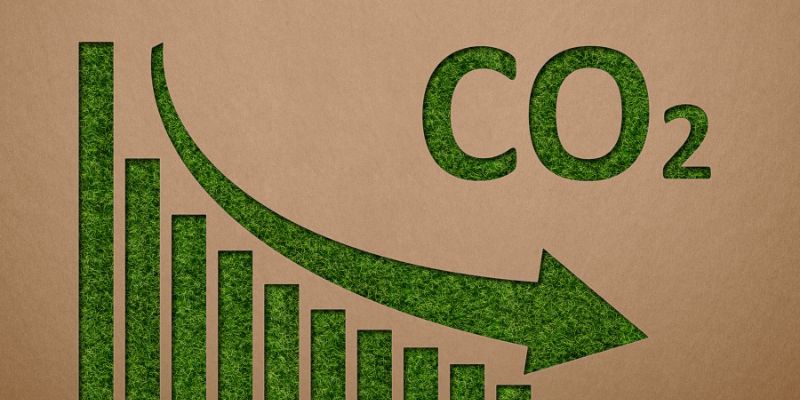 CO2 chart trending downward
