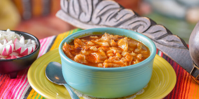 a bowl of menudo